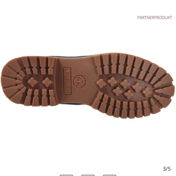 Timberland Heritage 6-Inch Waterproof Boot Navy Nubuck Size 9 Nwt - Picture 3 of 12